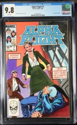 Cover Scan: Alpha Flight #7 CGC NM/M 9.8 White Pages Origin of Snowbird! - Item ID #439913